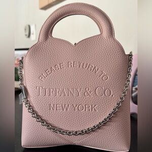Tiffany & Co. Light Pink Mini Bag with Silver Chain